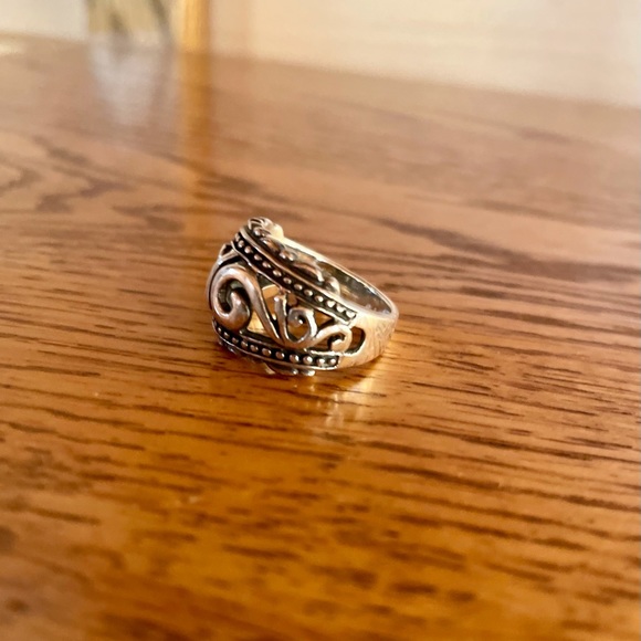 Ross Simons Sterling Silver Scroll Ring - Picture 4 of 5